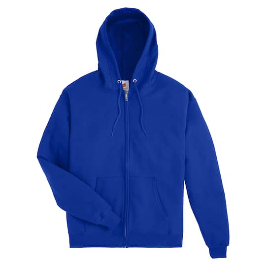 Hanes EcoSmart Fleece Full-Zip Men's Hoodie in Deep Royal | Medium | Michaels®